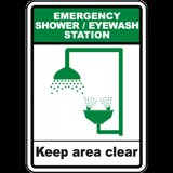 Shower Eyewash Station Sign